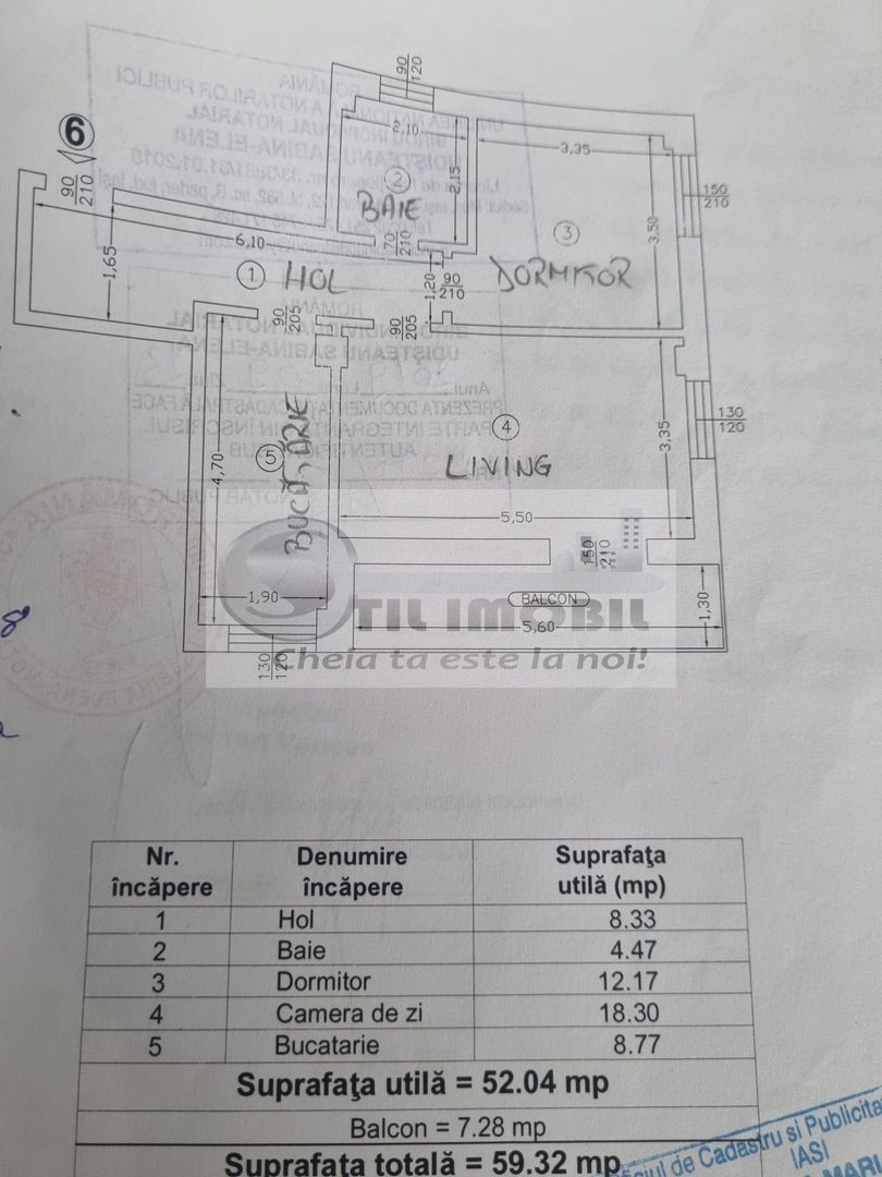 INTABULAT-Apartament 2 camere, 59mp, et.2 – Copou - Poză 8
