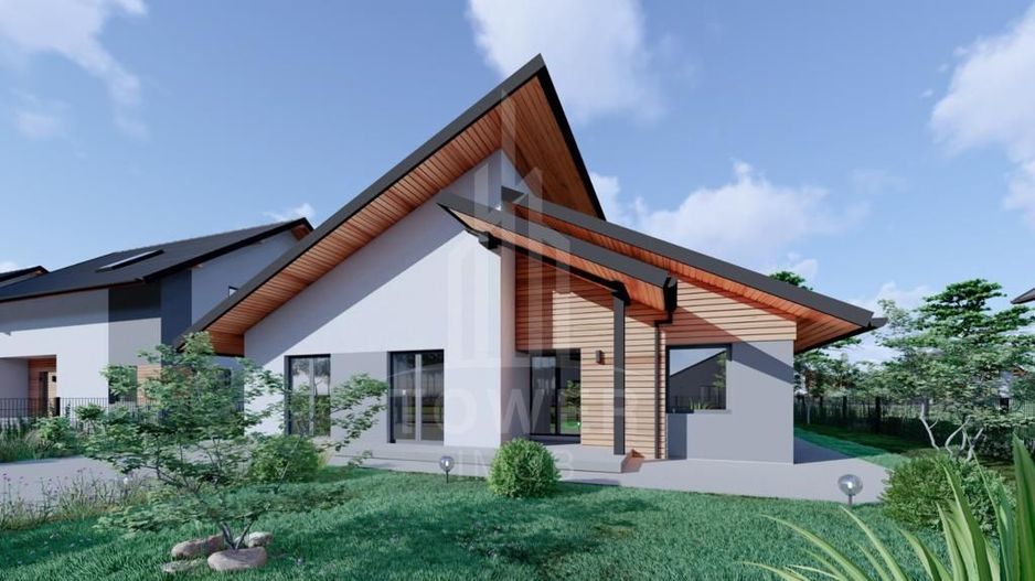 Casă pe un singur nivel INDEPENDENTĂ ENERGETIC - Cartier NOU - Poză 2