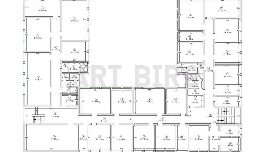 Zero comision, 33 - 374mp birou mobilat Semanatoarea, 5' metrou - Schiță 17