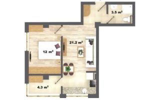 Apartament 2 Camere SD/Bloc Nou! 41mp - Poză 5