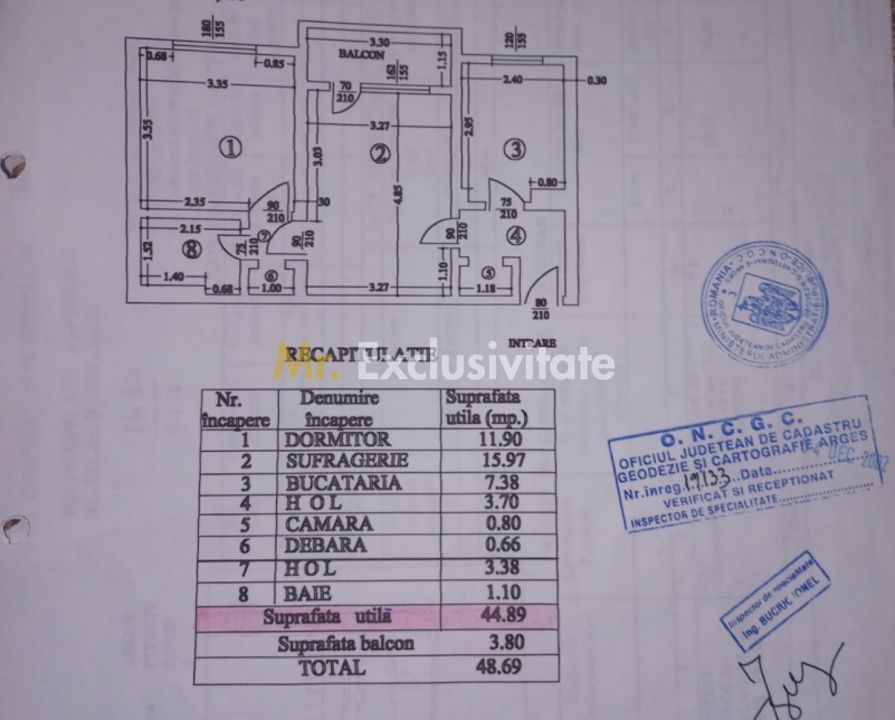 Apartament 2 camere semidecomandat mobilat zona Fratii Golesti - Gara - Poză 16