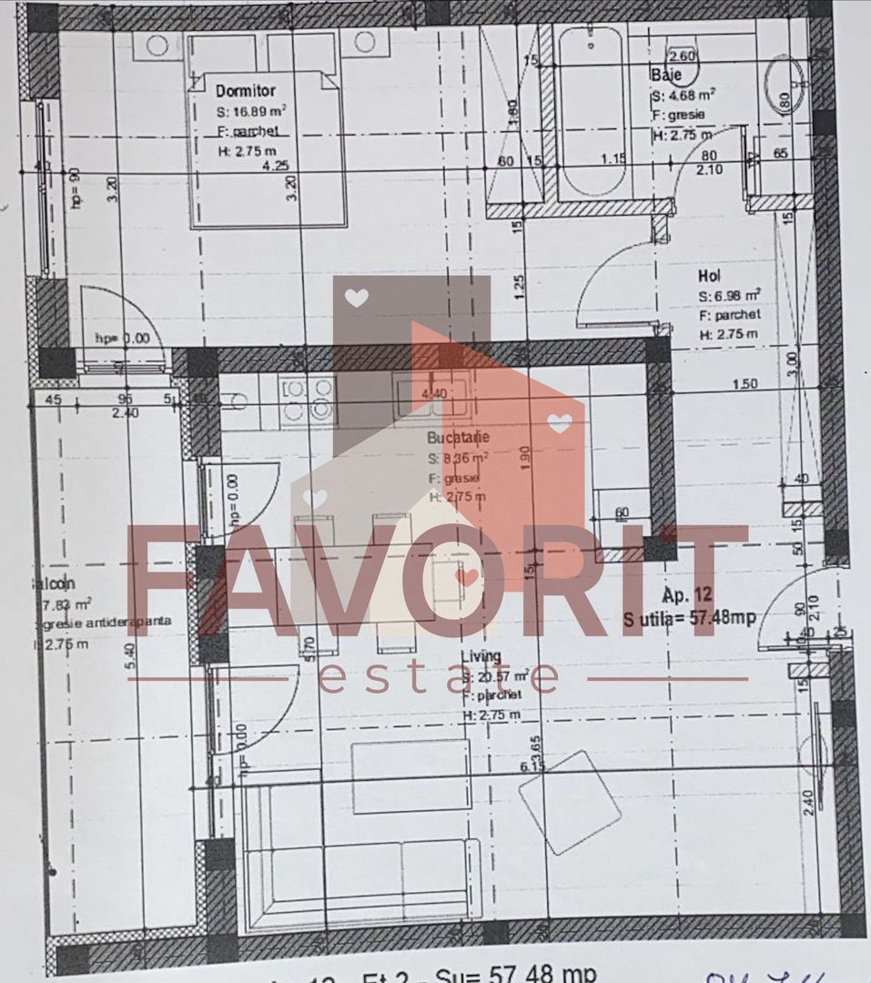 Finisaje la alegere. Bloc nou finalizat. 1 loc de parcare inclus - Schiță 9