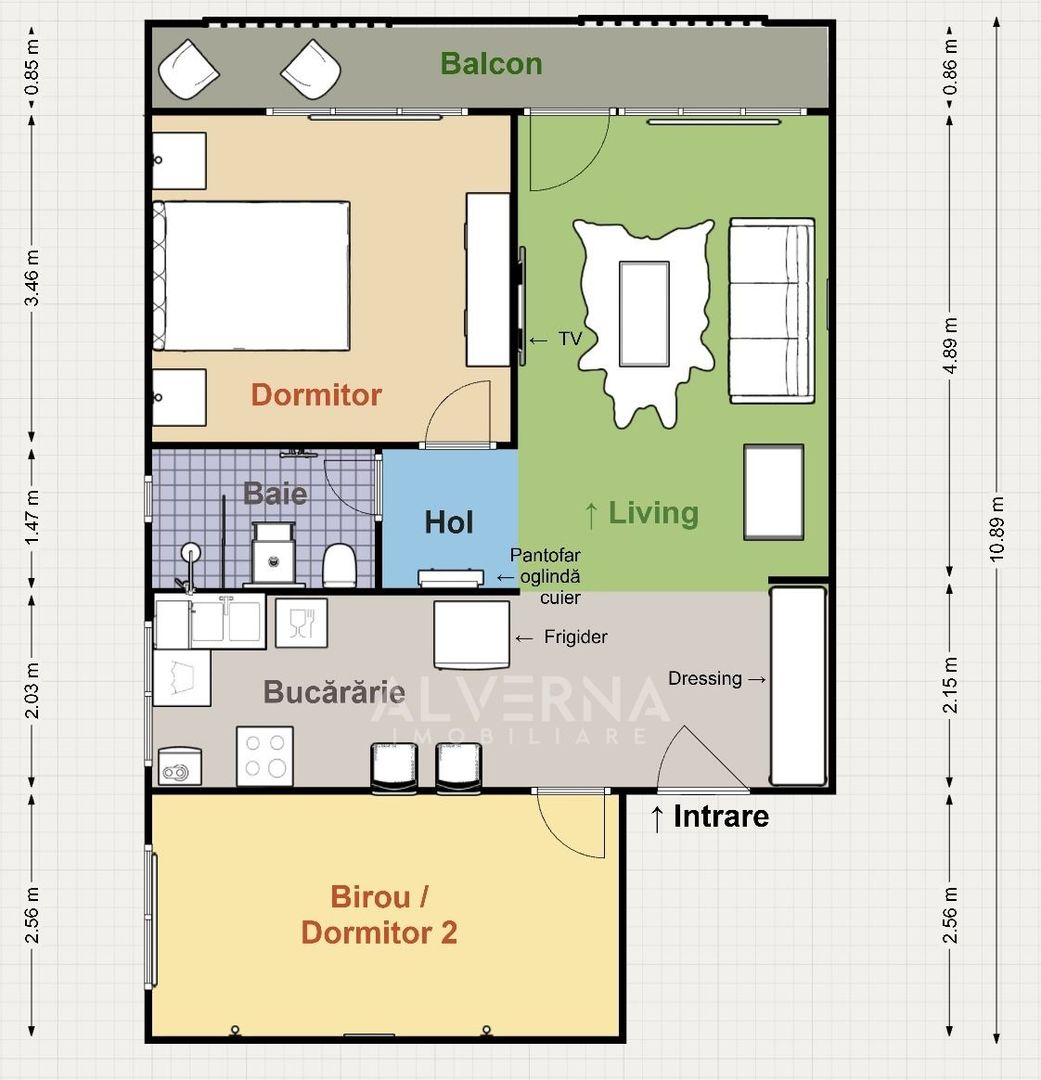 Apartament 3 camere | 58 mp + balcon 9 mp | Parcul Central – Cetatuia - Poză 12