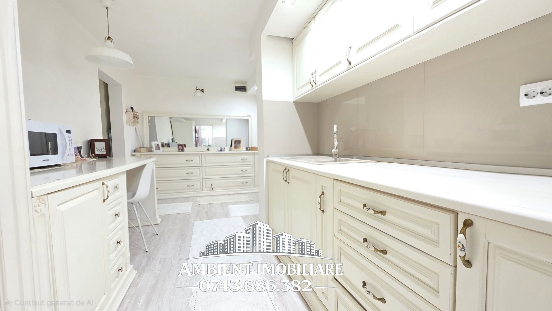 Apartament cu 3 camere, etaj 1, mobilat și utilat, zona FILATURII; - Poză 2