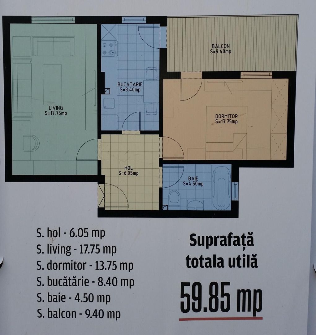 Apartament 2 camere-Aparatorii Patriei-Popesti Leordeni - Poză 12