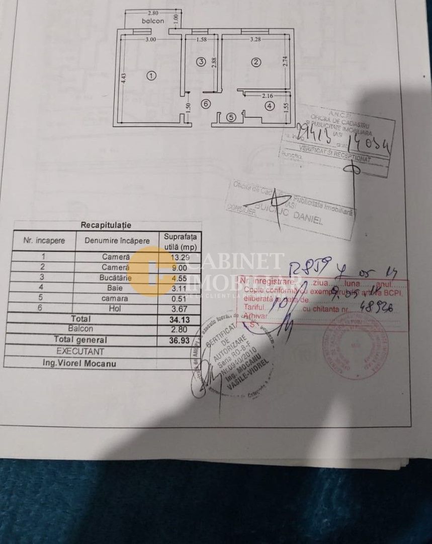 Zona Alexandru cel Bun - 2 Camere Decomandat - Etaj Intermediar - Poză 6