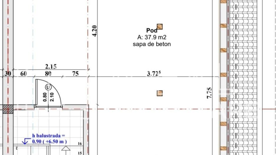 Casa cu 4 camere LA CHEIE in Calea Cisnadiei, zona Casa de Apa - Schiță 13