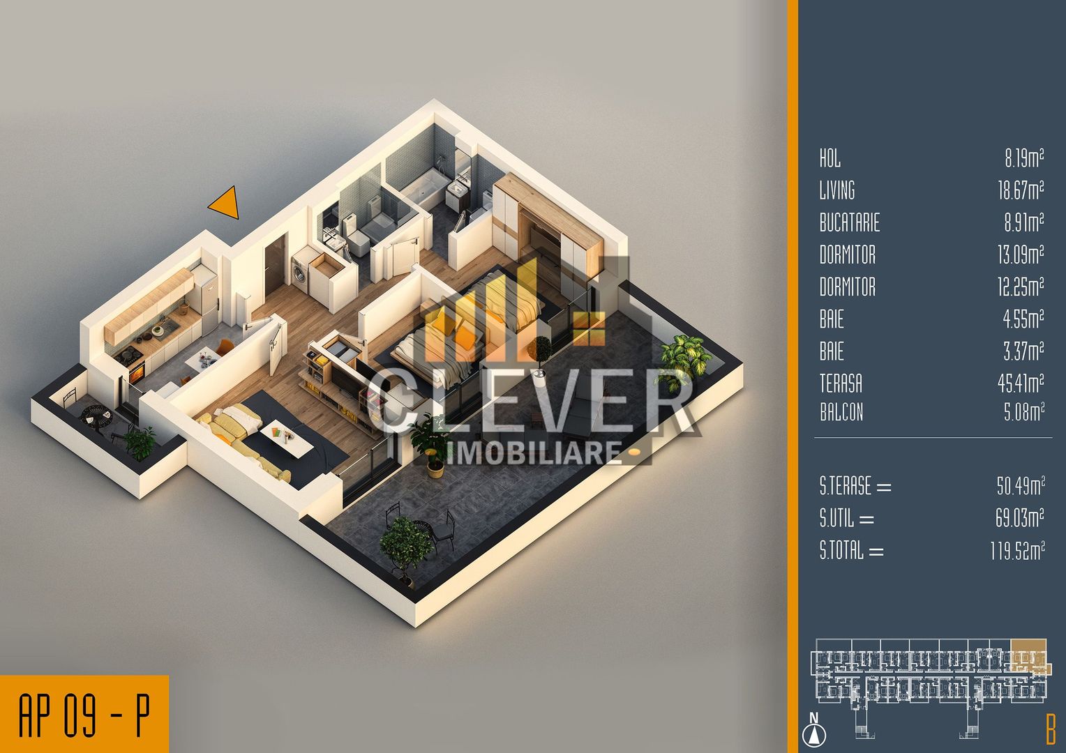 Apartament 3 Camere cu Terasa Th. Pallady Parcare BONUS - Poză 2