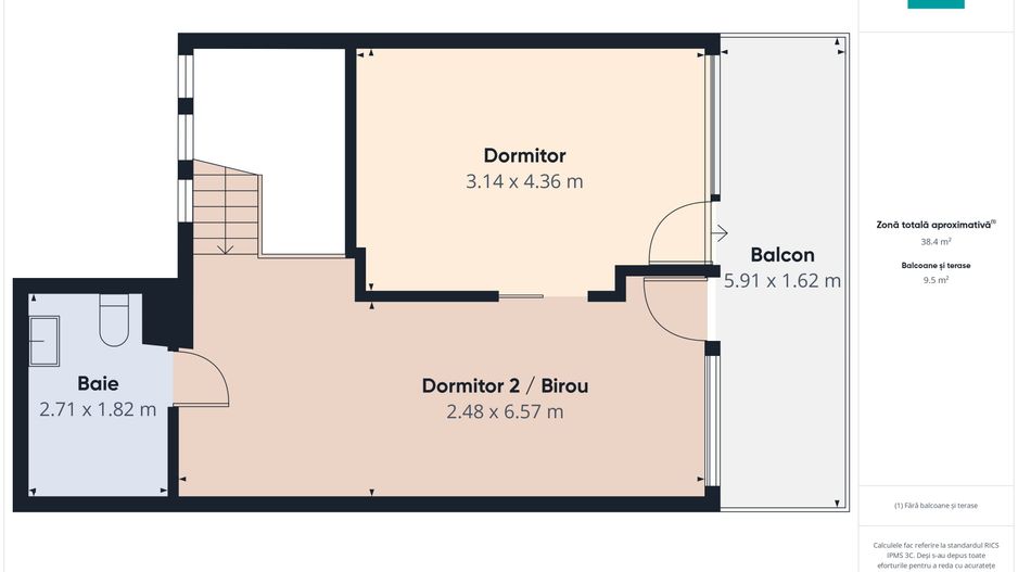 Penthouse 3 camere cu scară interioară ARED UTA - Poză 31
