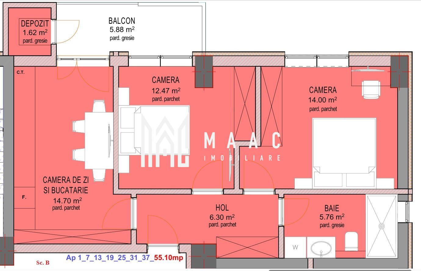 Apartament 3 Camere I Doamna Stanca I La Cheie - Poză 1