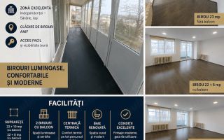Închiriere 3 birouri în zona Independenței – Sărărie, Iași (Clădirea ANIF) - Poză 1