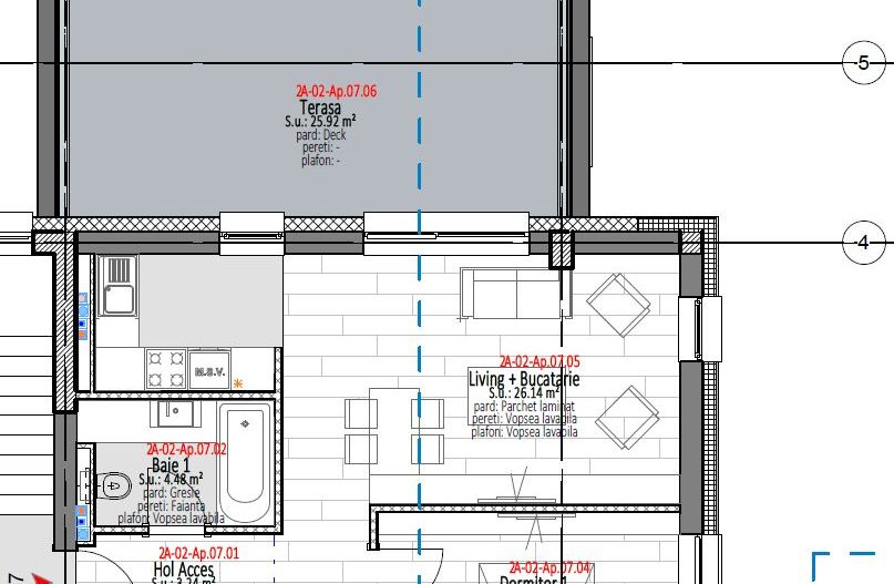 Apartament 2 camere Parcul Dendrologic | Vedere Padure - Schiță 3