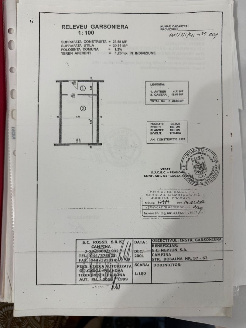 Garsonieră 24 mp - renovată, mobilată și utilată complet - Campina - Poză 13