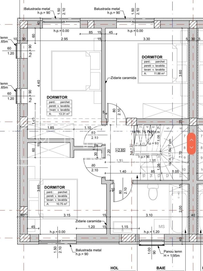 Duplex Modern cu 4 camere LA CHEIE, Zona Lidl, Cartierul Arhitectilor - Schiță 10