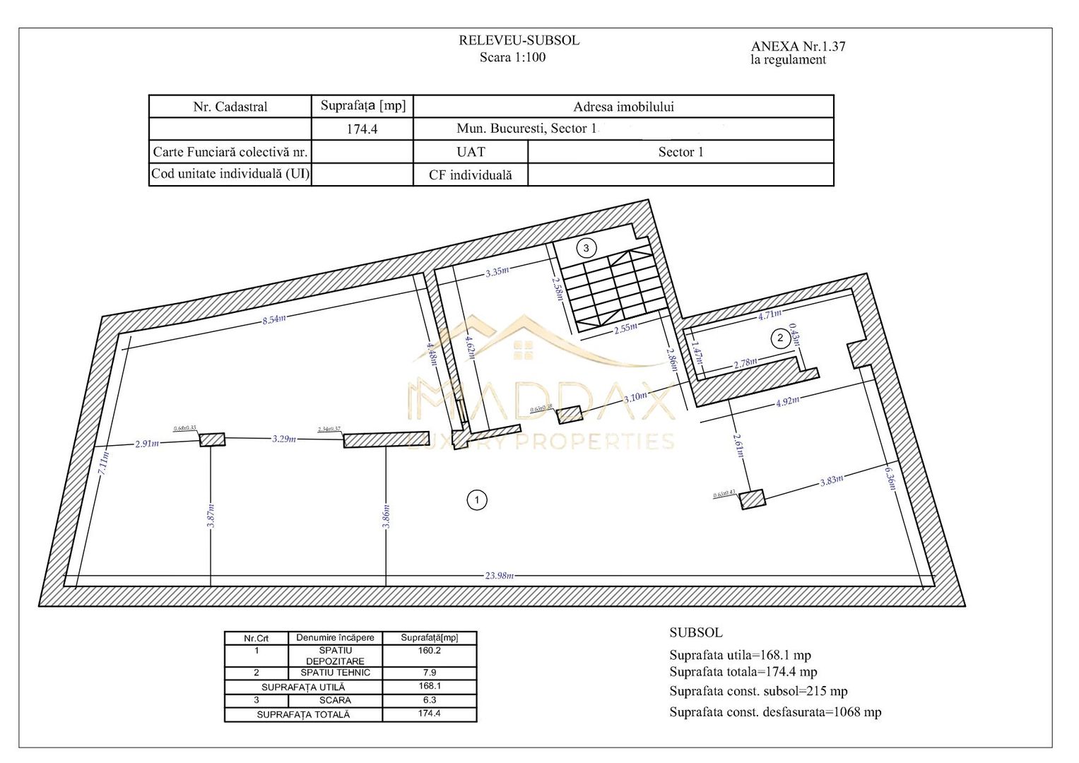 Spatiu comercial S+P // *362mp* // Victoriei - Schiță 50