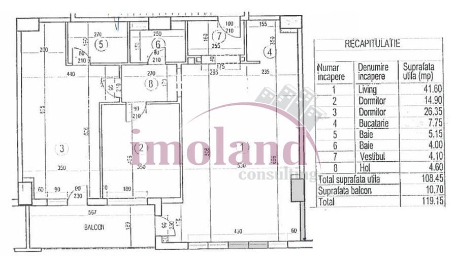 Inchiriere apartament 3 cam 120 mp-Sos. Nordului cu vedere spre Parcul Herastrau - Poză 9