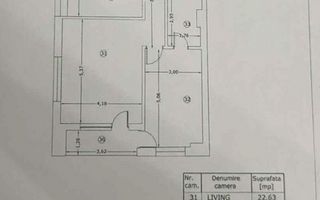 3 camere decomandat || PIPERA ROND OMV - Schiță 17