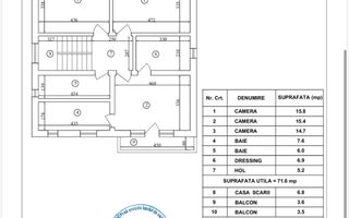 Vila Neoclasica zona CENTRALA Otopeni curte 500m2 - Poză 3