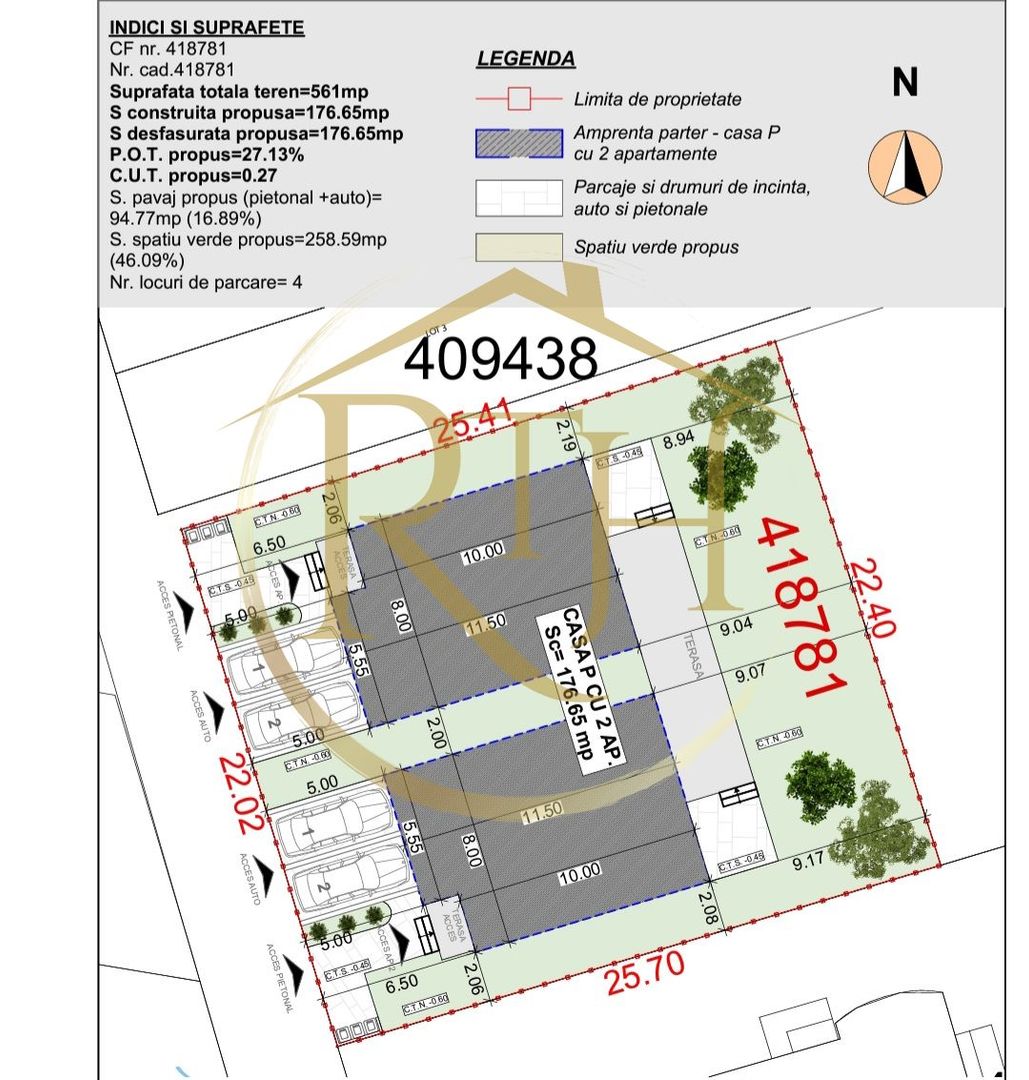 Oferim spre vanzare, Case tip duplex despartite prin spatiu verde, Giroc - Poză 16
