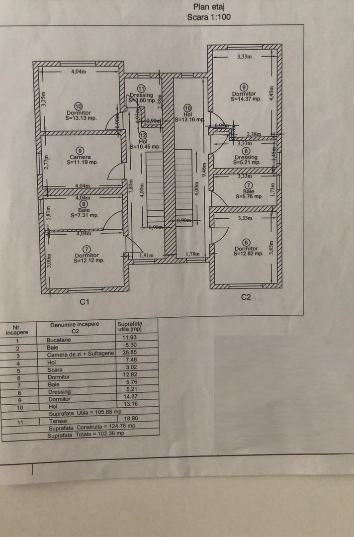 Duplex 4 camere | Terasă acoperită | Strada Asfaltata | Utilități complete - Poză 10