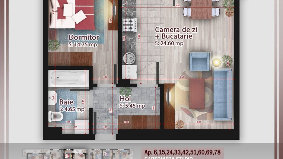 Apartament 2 camere  Titan Pallady Metrou Nicolae Teclu - Schiță 13