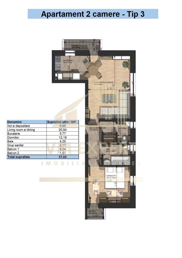 APARTAMENTE NOI IN CAMPULUNG (PROIECT IMOBILIAR 2025) - Poză 8