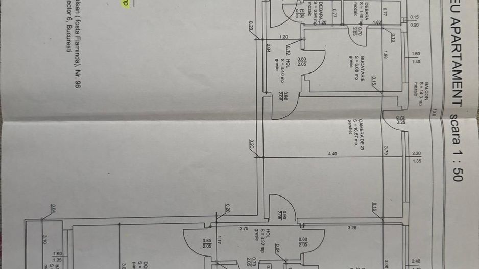 Apartament 3 camere de vânzare – Crângași | Etaj 1 | 2 balcoane A265 - Poză 19