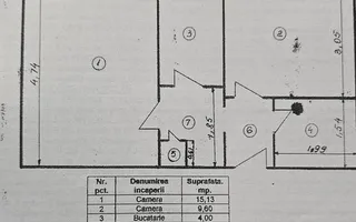 2 Camere | Decomandat | Credit | Metrou Lujer la 6 minute - Schiță 15