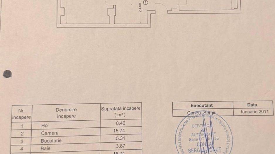 Pacii 2 Camere 53 mp Centrala Proprie + Loc Parcare - Schiță 15