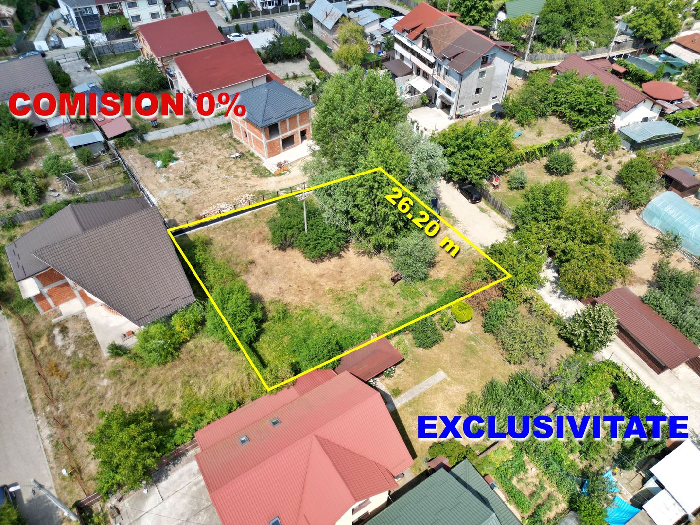 Teren intravilan 913 mp, zona Cristal – Pitesti | Deschidere 26m - Poză 1