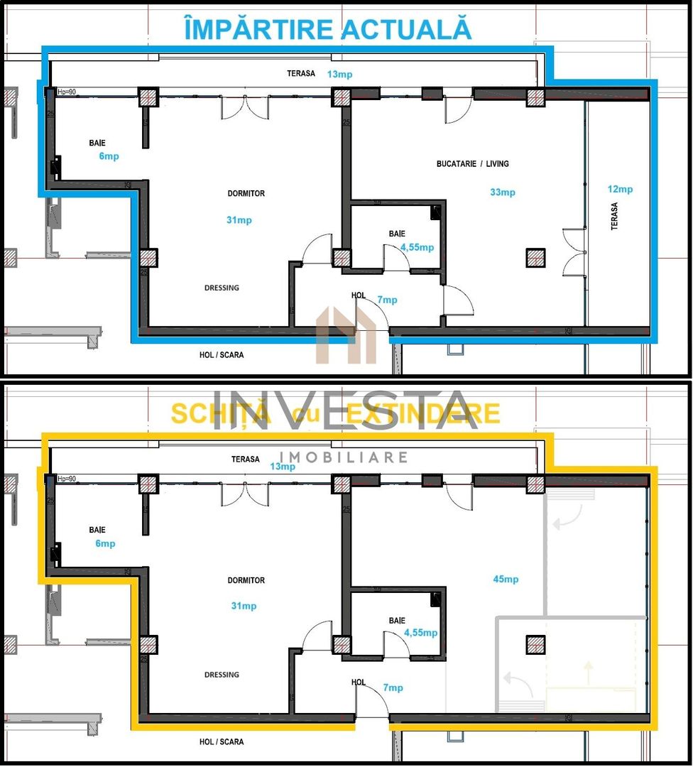Apartament confort sporit in Plopilor! Bloc Nobori! Etaj intermediar. - Schiță 7