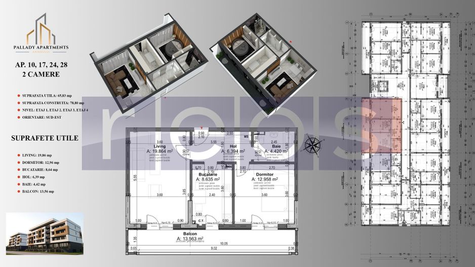 VANZARE 2 CAMERE | THEODOR PALLADY | PROIECT REZIDENȚIAL - Poză 10