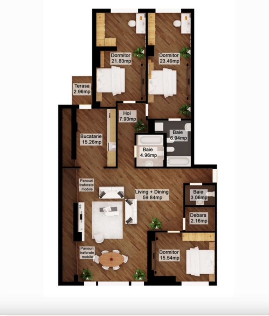 VANZARE | 4 CAMERE | BELLER | DOROBANTI - Schiță 1