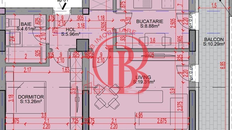 Oferta Lansare 2 camere bloc boutique  parcul Teilor - Schiță 6
