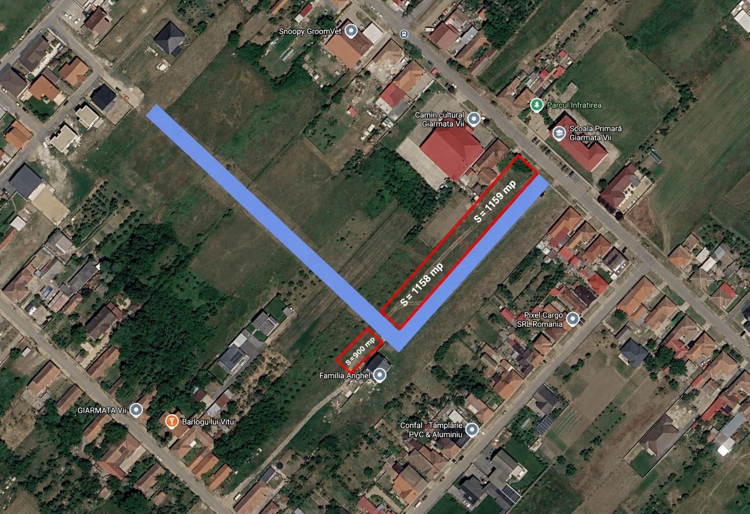 Teren intravilan 1.158 mp | Giarmata Vii | Acces asigurat - Poză 4