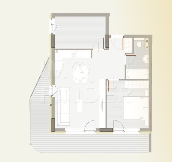 3 camere FINISATE cu CF-  Floresti - Bucatarie mobilata si utilata - Poză 2