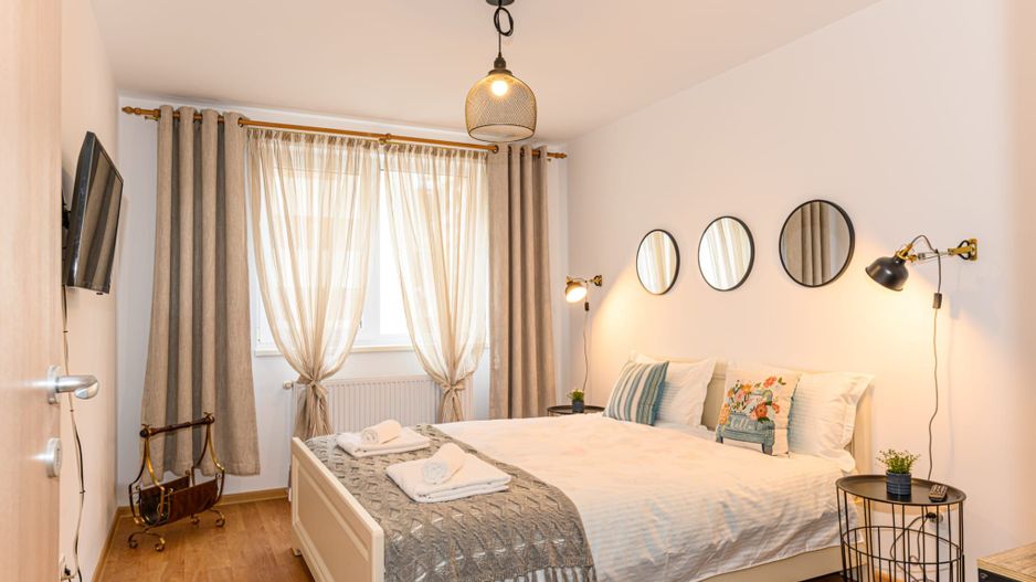 Cartier URBAN, lângă Mall Coresi, apartament 2 camere, mobilat, 550 euro - Poză 13