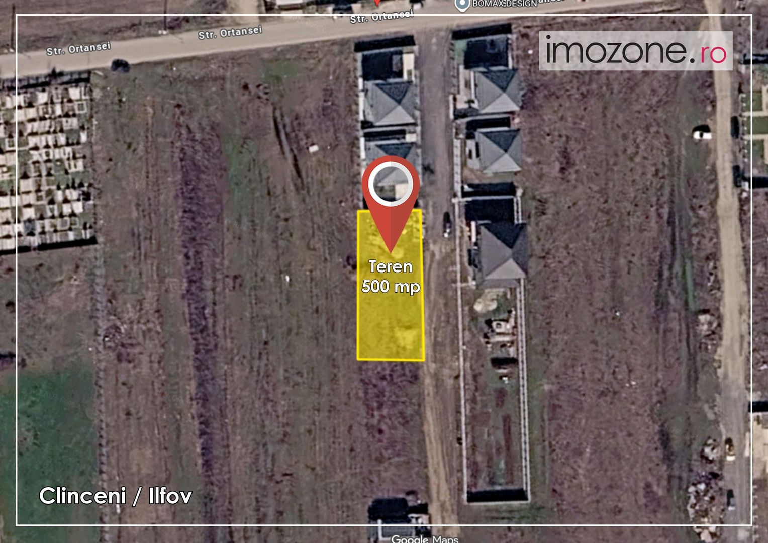Teren intravilan 500 mp, Clinceni, ideal pentru constructii - Poză 2