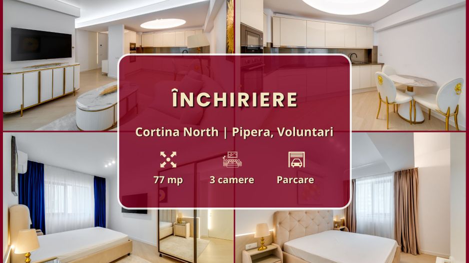 Cortina North || 3 camere || Finisaje de lux || Parcare || Comision 0% - Poză 2