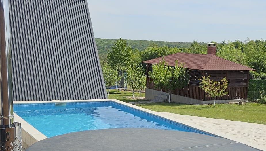 Complex din casa noua si 3 cabane, piscina încalzita 6600 mp teren - Poză 4