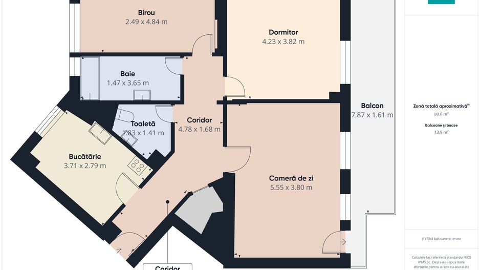 Panoramic City View | 3 Camere Premium-CentruCivic - Poză 7