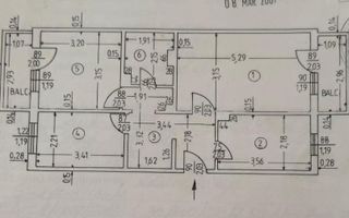Apartament 3 camere de vânzare, Cartier Popa Șapcă - Schiță 10