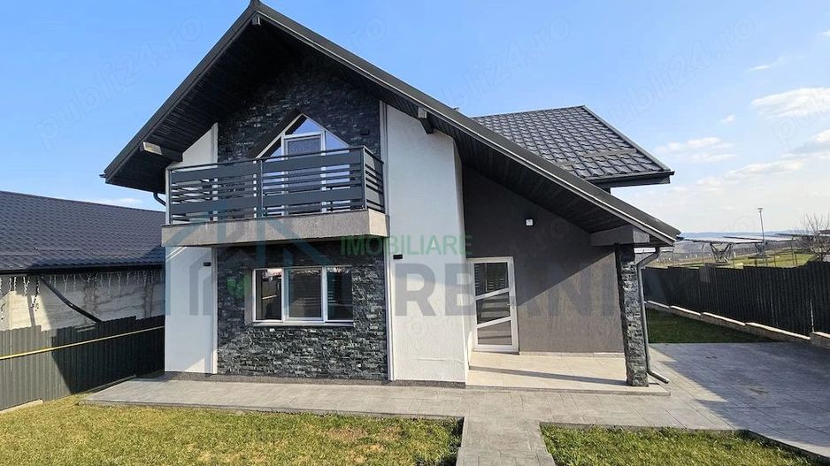 Casă modernă, 5 camere, clasa A, vedere lac, 500 mp teren, Ciurbești, Miroslava - Poză 2