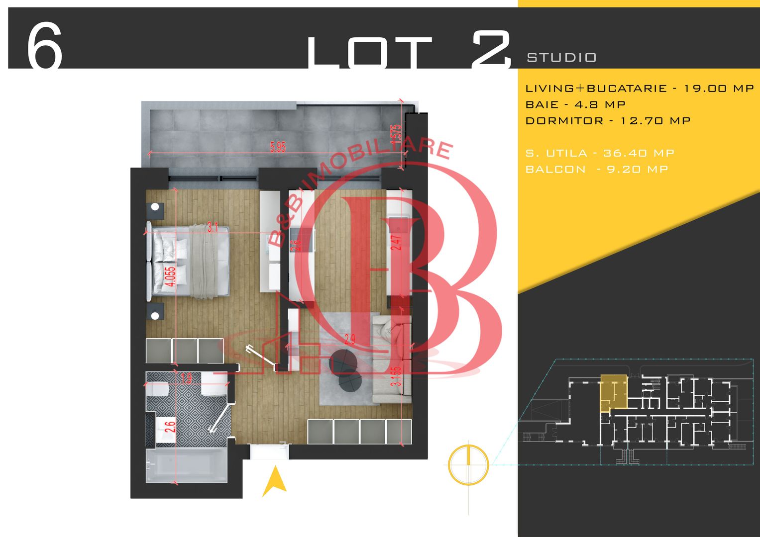 2 camere  Titan Pallady  Metrou Nicolae Teclu - Schiță 10