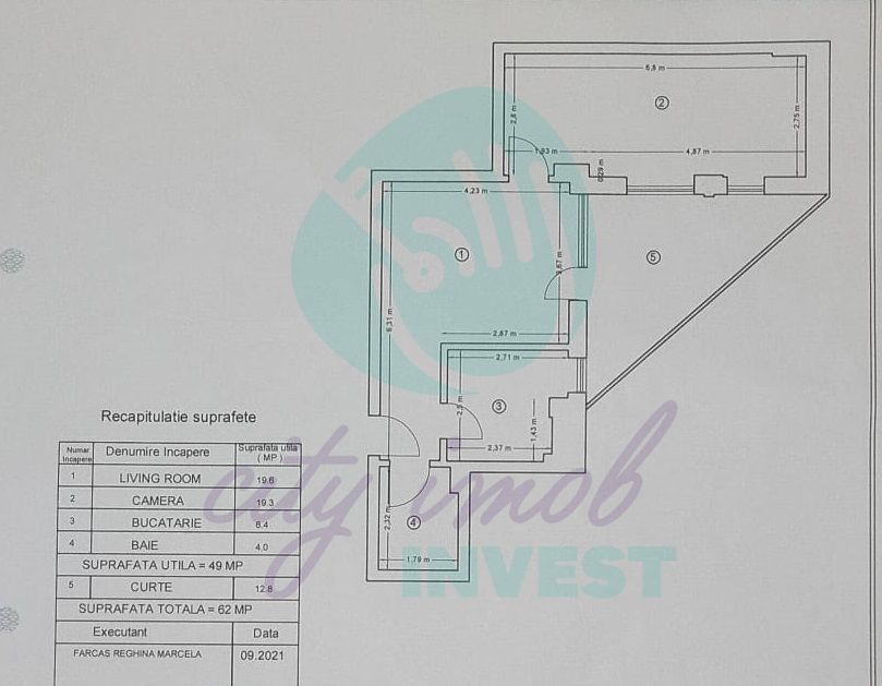 Apartament 2 camere cu terasa de 13 mp - Poză 8