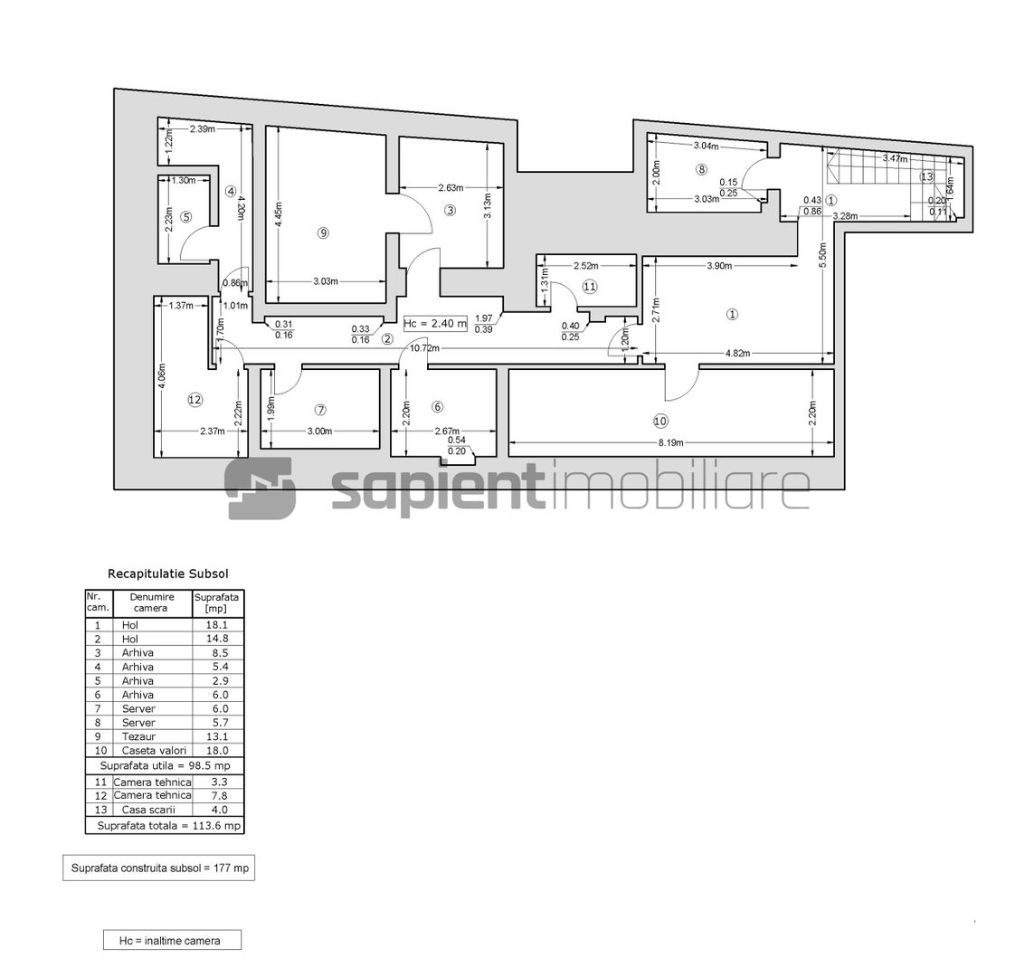 Sapient | Spațiu comercial _ Pasajul Vulturul Negru - Schiță 10