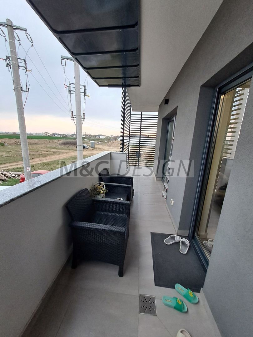 3 camere  bloc nou, 80 mp utili , balcon de 20 m - Poză 22