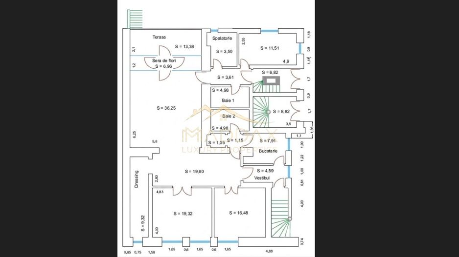 Apartament parter Piața Romană | 5 camere | Curte | 8 Locuri de Parcare - Poză 31