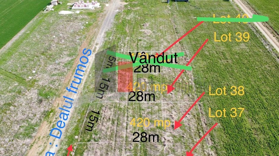 De vânzare  2 loturi de teren in comuna Berceni-Vidra - Poză 1