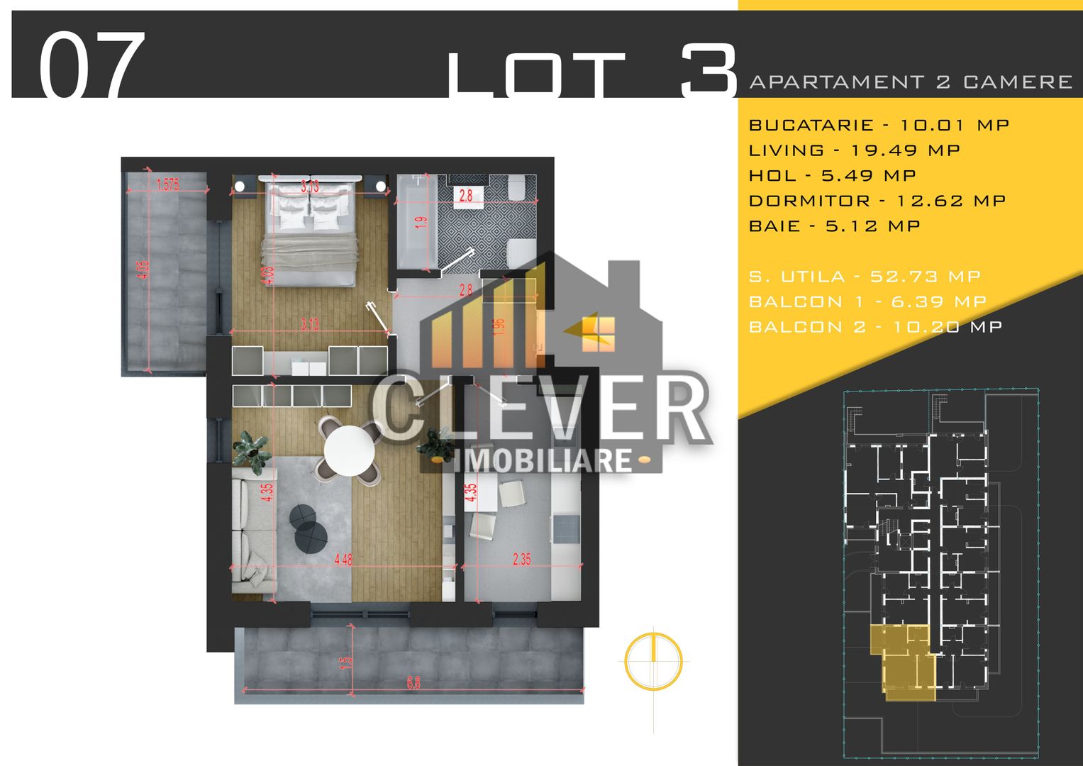 Apartament 2 camere Theodor Pallady Metrou Teclu Comision 0 - Poză 2